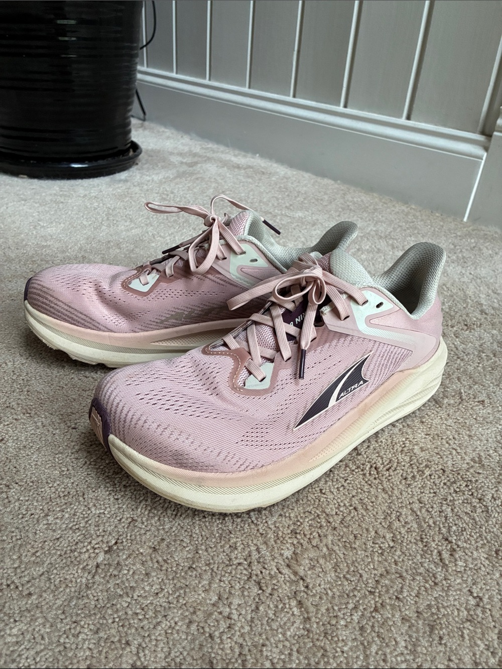 Altra Women's Torin 8 Light Pink Running Shoes with Cream Sole